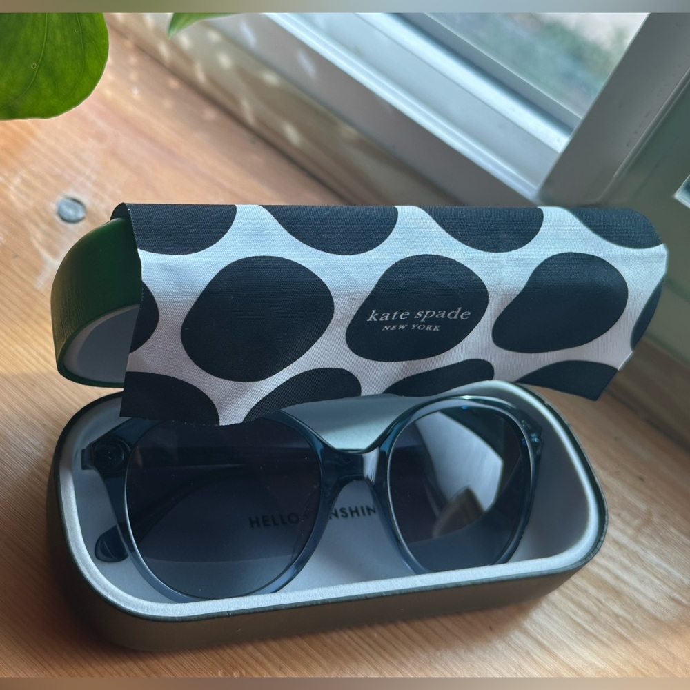 Kate Spade Stylish Black - Blue frame Sunglasses